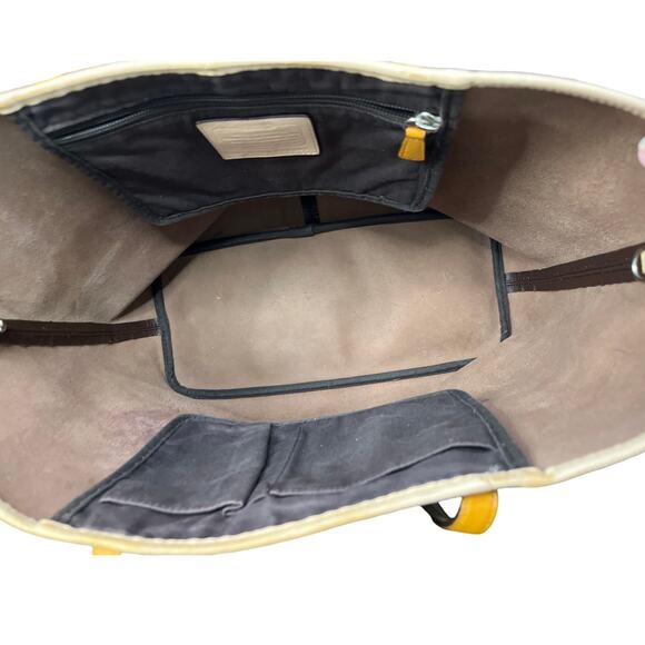 Coach Metro Tote F24341 Brown PVC Leather Trim Shoulder Bag Missing Hangtag - Picture 10 of 16